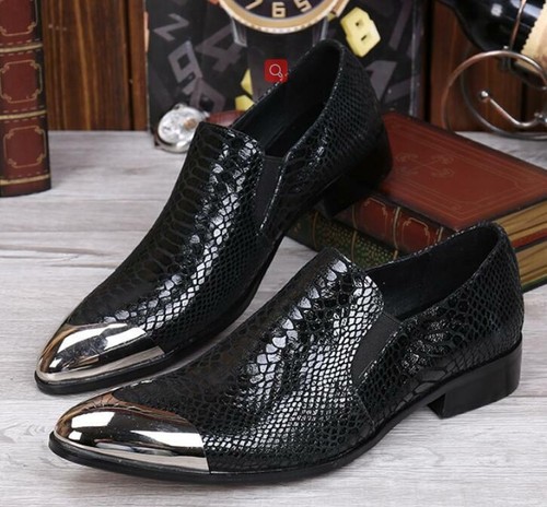 steel toe slip on dress shoes